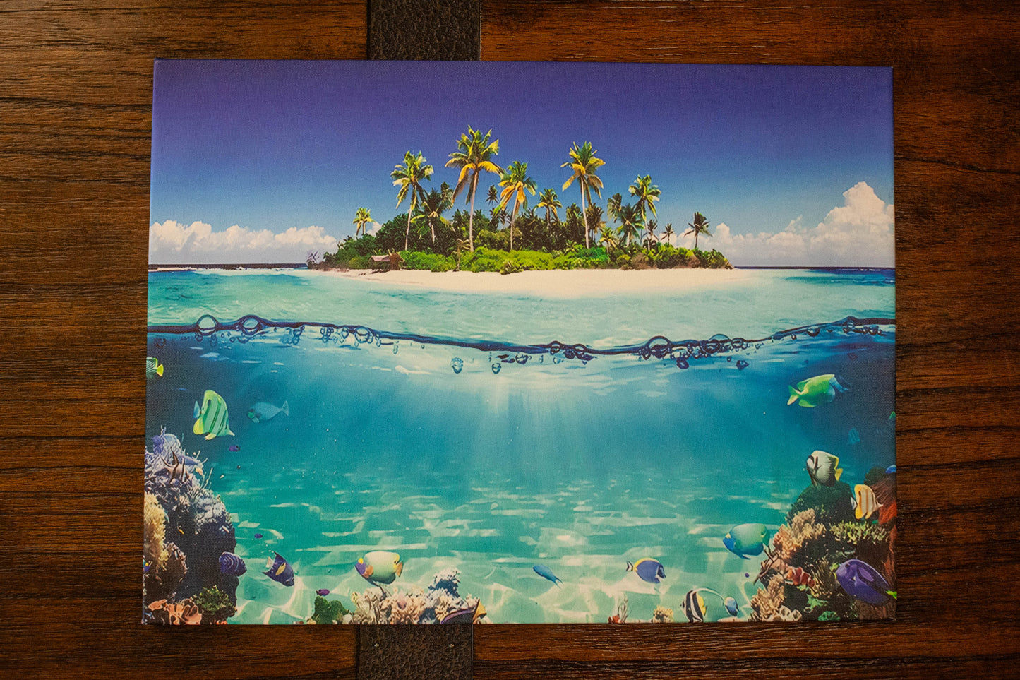 Ocean Dreams: Vibrant Coastal Canvas Art (12" x 15.75")
