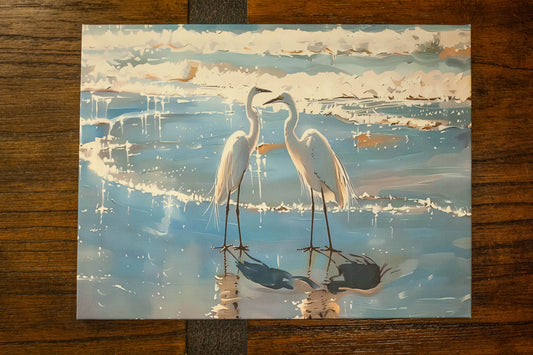 Ocean Dreams: Vibrant Coastal Canvas Art (12" x 15.75")