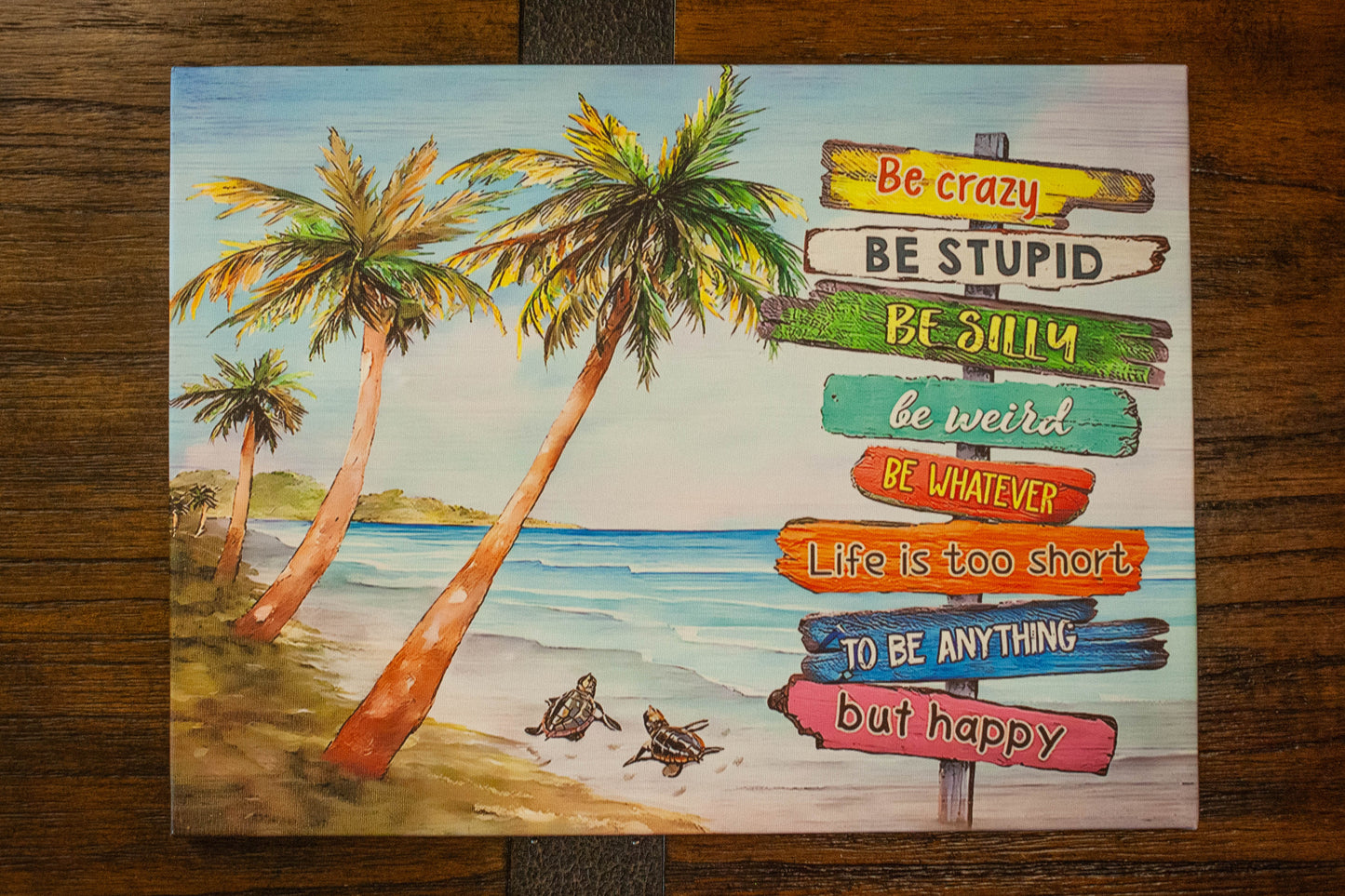 Ocean Dreams: Vibrant Coastal Canvas Art (12" x 15.75")