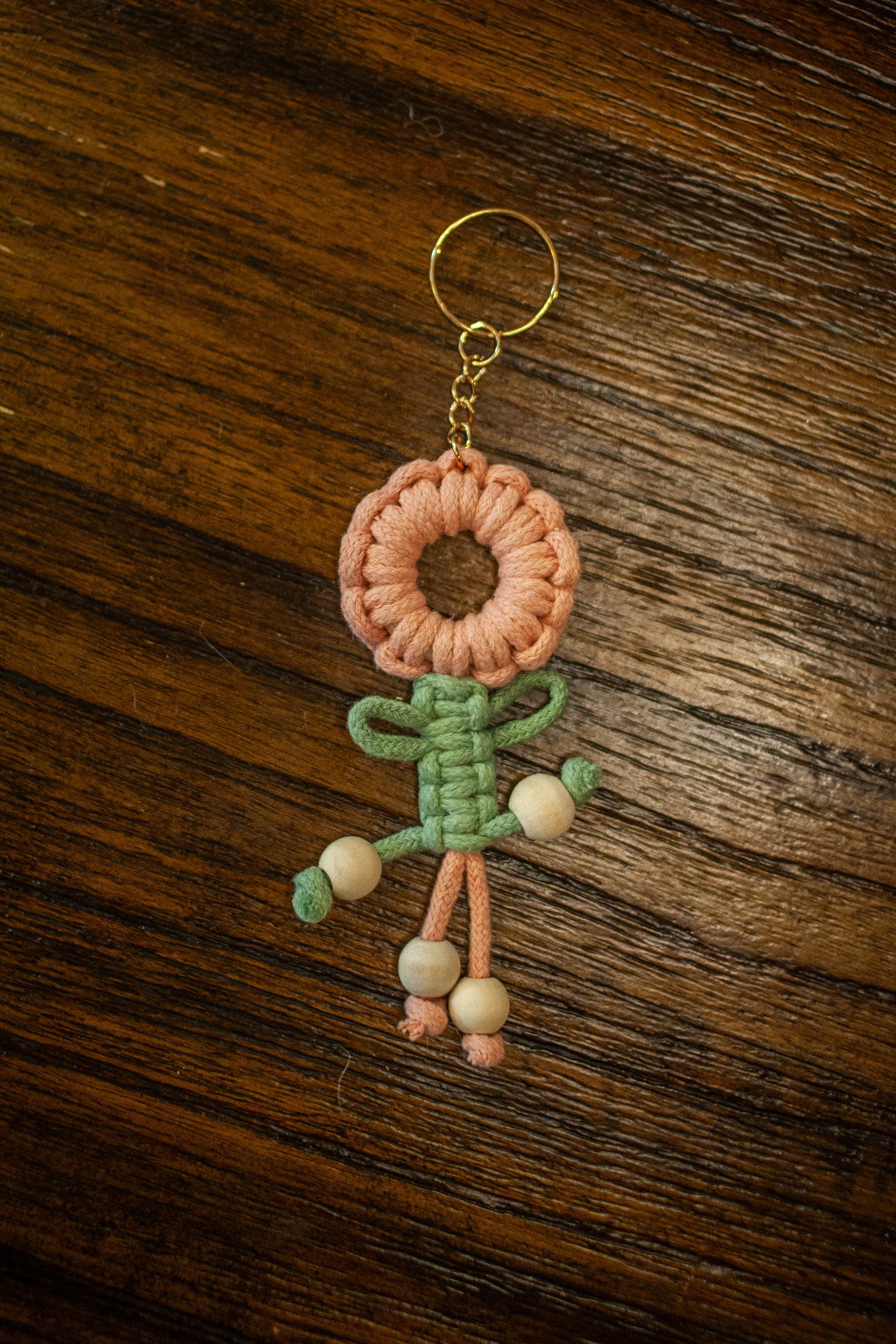 Bloom On-the-Go: Crochet Flower Keychain