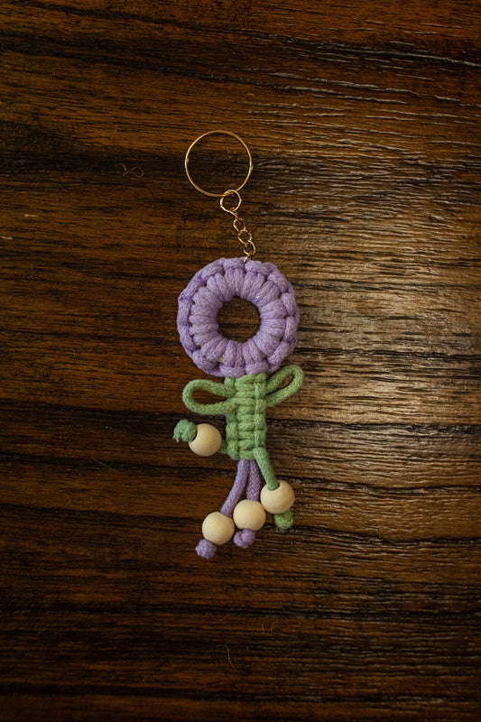 Bloom On-the-Go: Crochet Flower Keychain