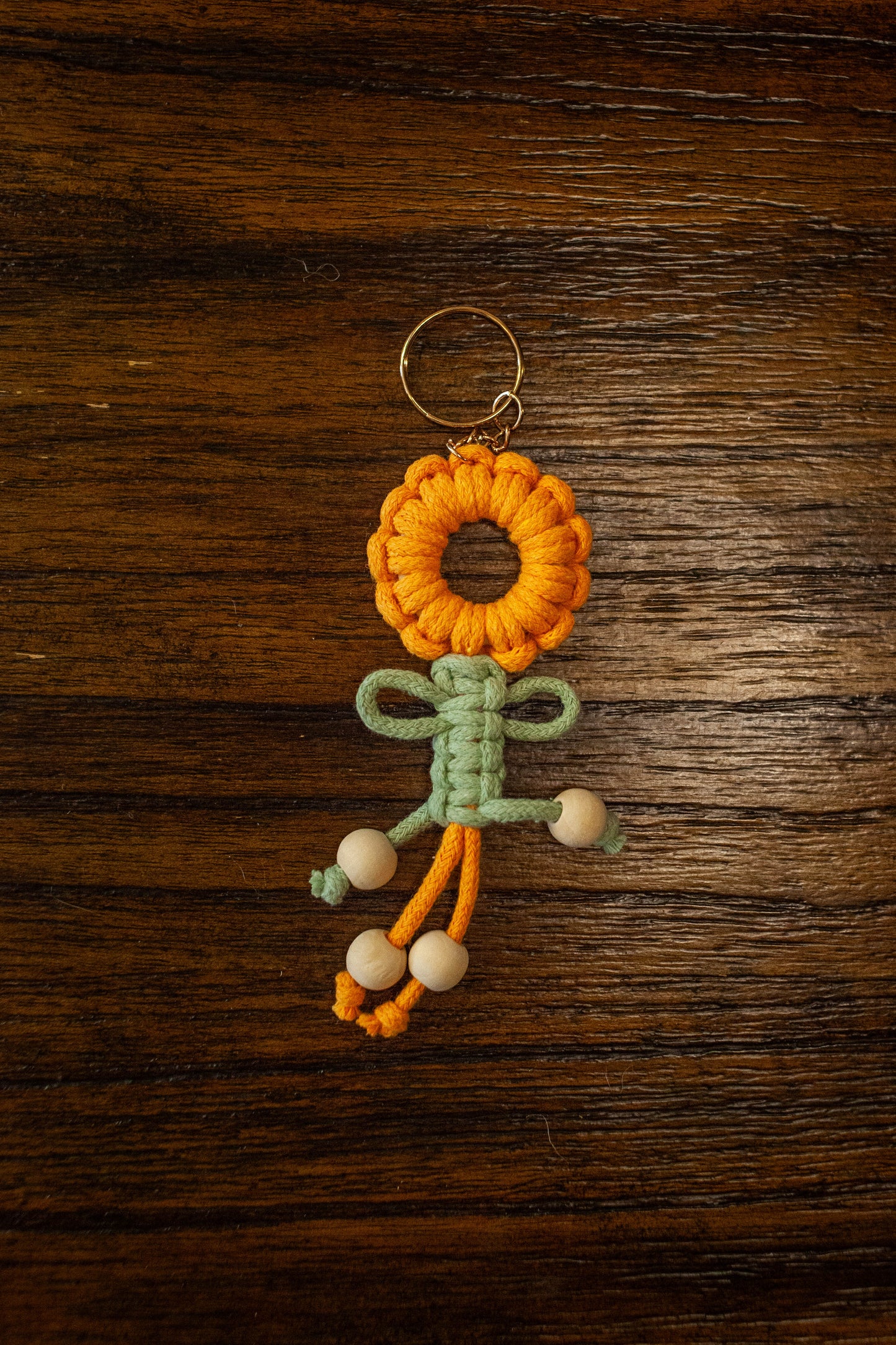 Bloom On-the-Go: Crochet Flower Keychain