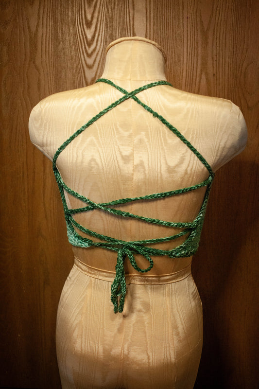 Fade Into Style: Ombre Crochet Crop Top Bralette