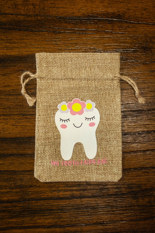 Tiny Treasures: Burlap Tooth Fairy Bag