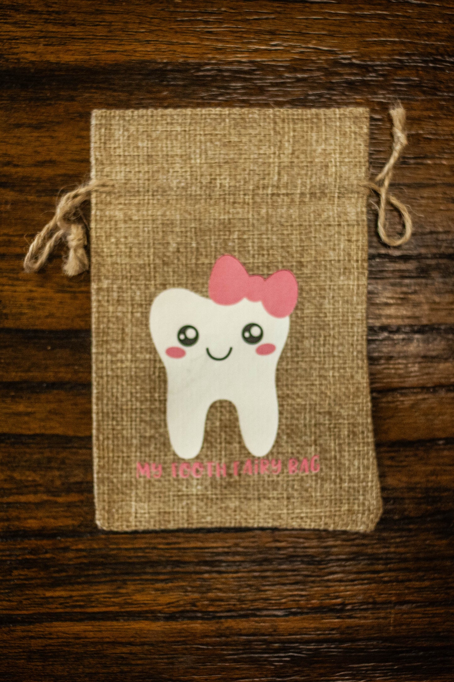 Tiny Treasures: Burlap Tooth Fairy Bag